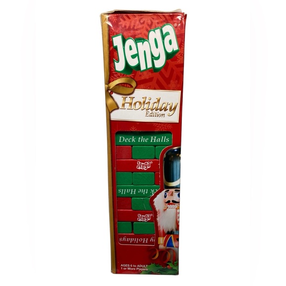 INCOMPLETE Jenga Holiday Edition 2011 Red Green HTF - 42 pieces. - Picture 4 of 11